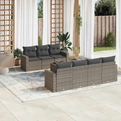 Garden set with cushions, 8...