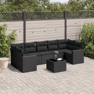 Sofa set with cushions, 8...