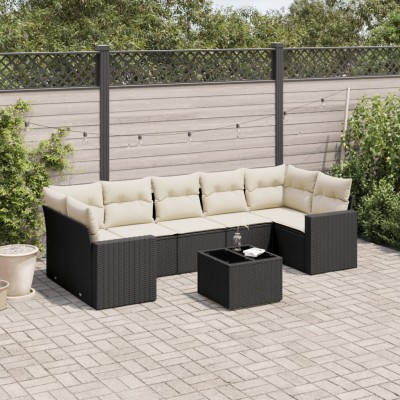 Sofa set with cushions, 8...