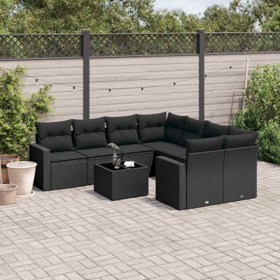 Garden set with cushions, 9...