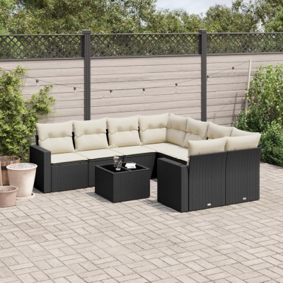 Garden set with cushions, 9...