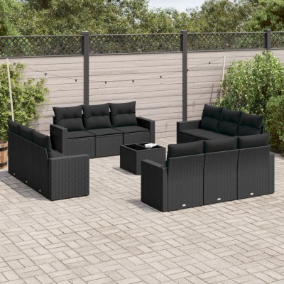 Sofa set with cushions, 13...