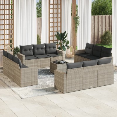 Garden set with cushions,...