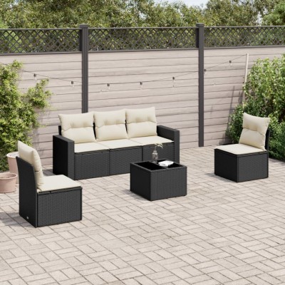 Sofa set with cushions, 6...