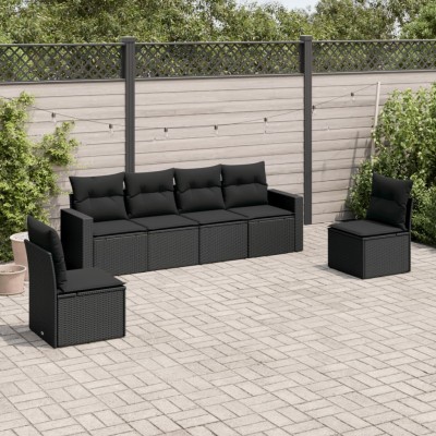 Sofa set with cushions, 6...