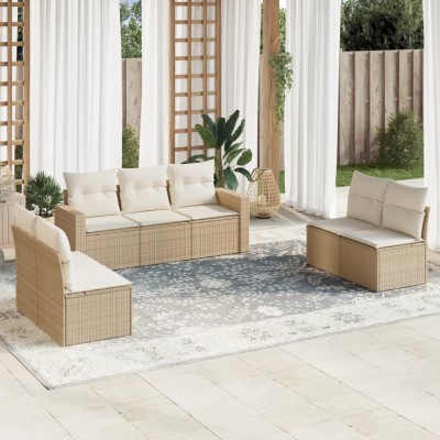 Sofa set with cushions, 7...