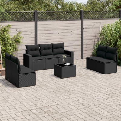 Sofa set with cushions, 8...