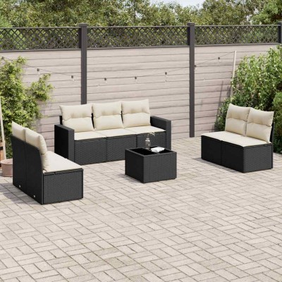 Sofa set with cushions, 8...