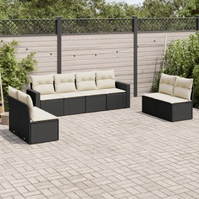 Sofa set with cushions, 8...