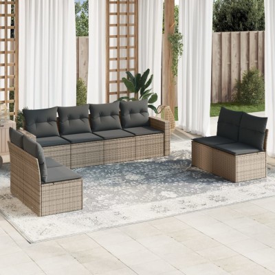 Garden set with cushions, 8...