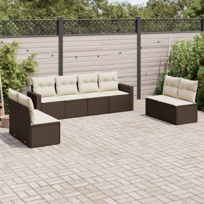 Garden set with cushions, 8...