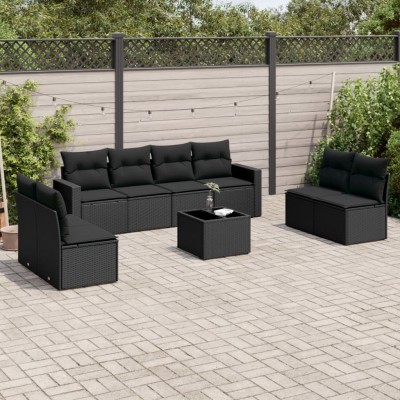 Garden set with cushions, 9...