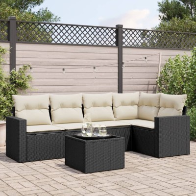 Sofa set with cushions, 6...