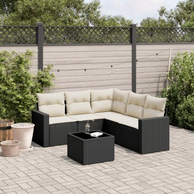 Sofa set with cushions, 6...