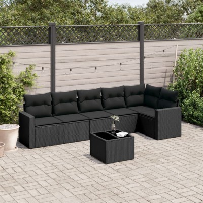 Sofa set with cushions, 7...