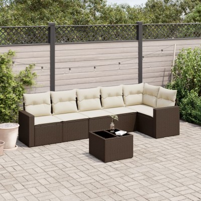 Sofa set with cushions, 7...