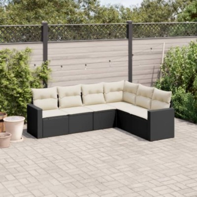 Sofa set with cushions, 6...