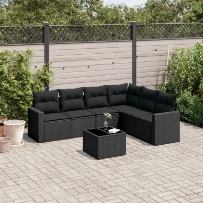 Sofa set with cushions, 7...