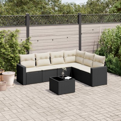 Sofa set with cushions, 7...