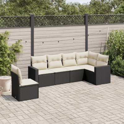 Sofa set with cushions, 6...