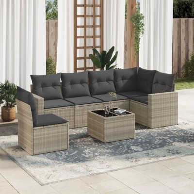 Sofa set with cushions, 7...