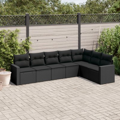 Sofa set with cushions, 7...