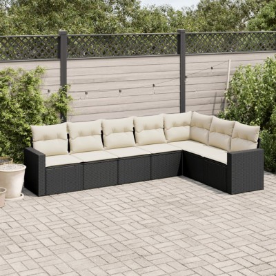 Sofa set with cushions, 7...
