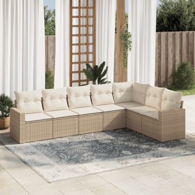 Sofa set with cushions, 7...