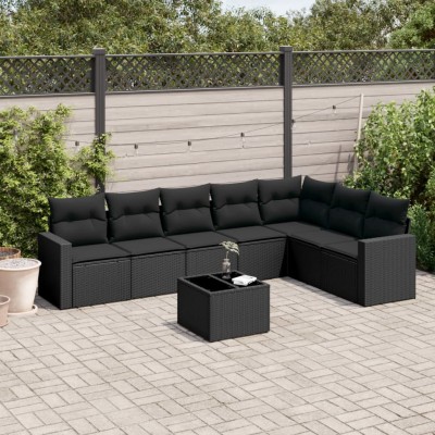Sofa set with cushions, 8...
