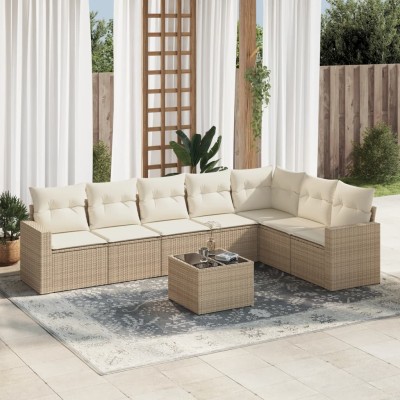 Sofa set with cushions, 8...
