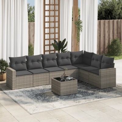 Garden set with cushions, 8...