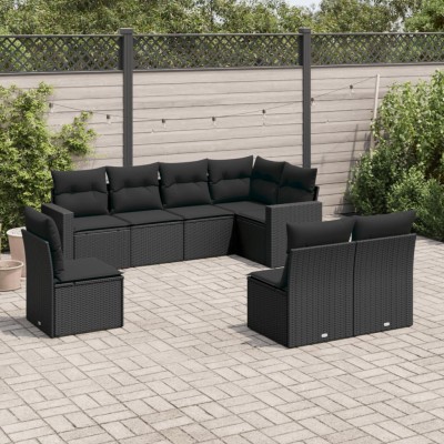 Sofa set with cushions, 8...