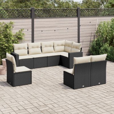 Sofa set with cushions, 8...