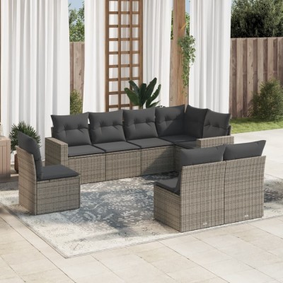 Garden set with cushions, 8...