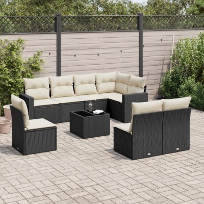 Garden set with cushions, 9...