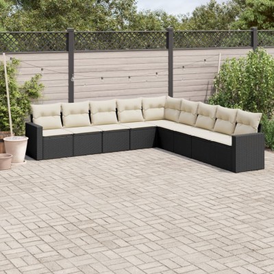Garden set with cushions, 9...
