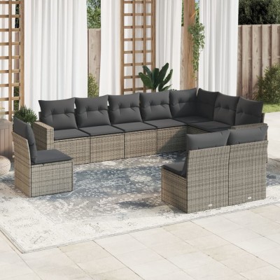 Garden set with cushions,...