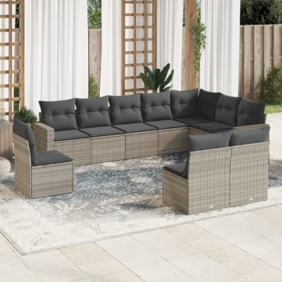 Garden set with cushions,...