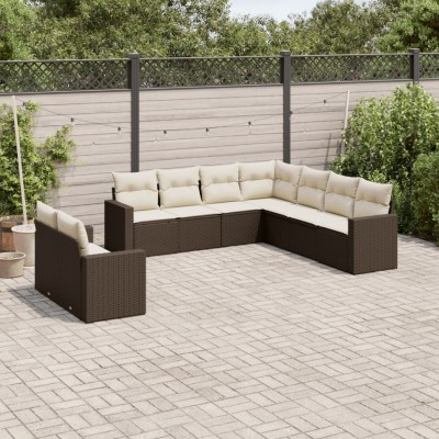 Garden set with cushions, 9...