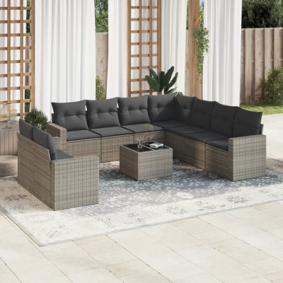 Garden set with cushions,...