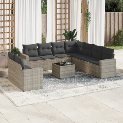 Garden set with cushions,...