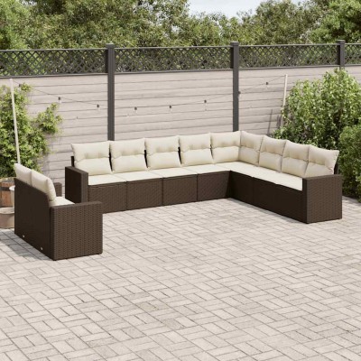 Garden set with cushions,...