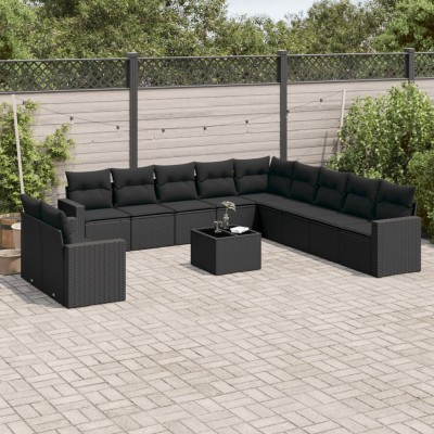 Sofa set with cushions, 12...