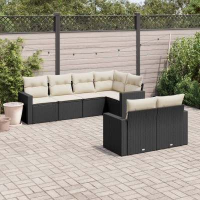 Sofa set with cushions, 7...