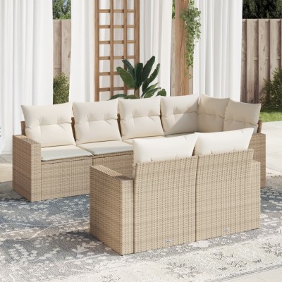 Sofa set with cushions, 7...