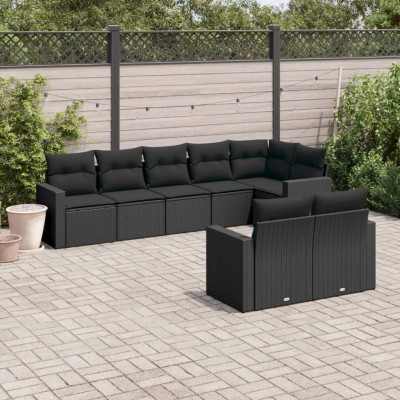 Sofa set with cushions, 8...