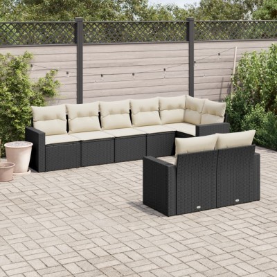 Sofa set with cushions, 8...