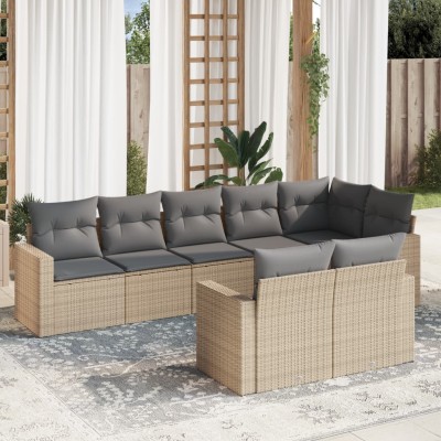 Sofa set with cushions, 8...