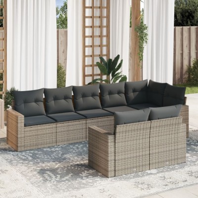 Garden set with cushions, 8...