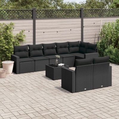 Garden set with cushions, 9...